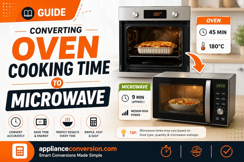 Guide Converting Oven Cooking Time to Microwave