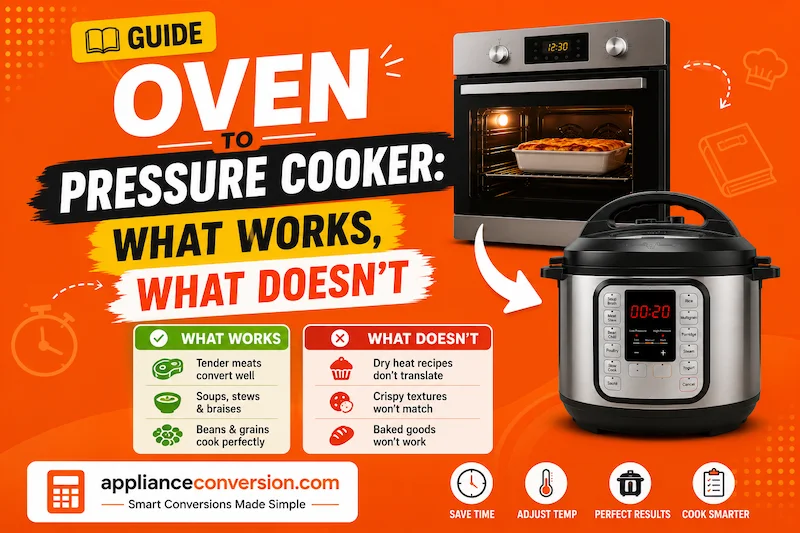 Oven to Pressure Cooker: What Works, What Doesn't