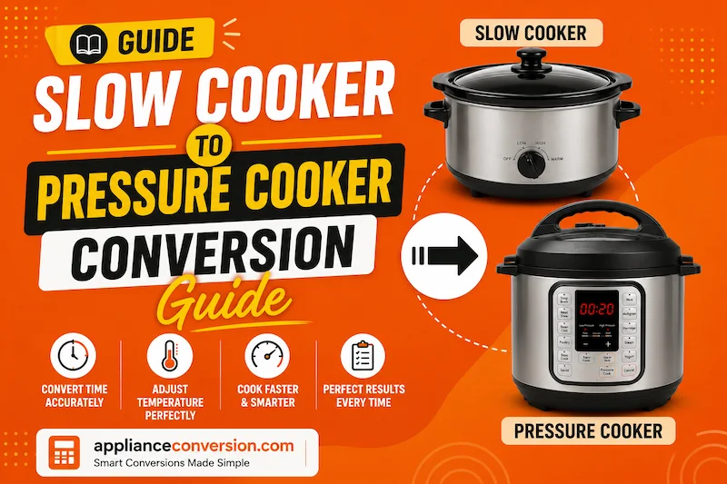 Slow Cooker to Pressure Cooker Conversion Guide