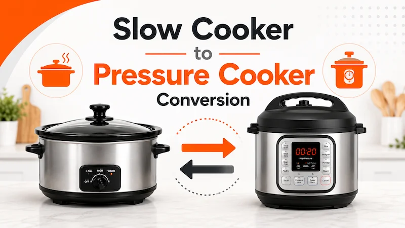 Slow Cooker to Pressure Cooker Conversion