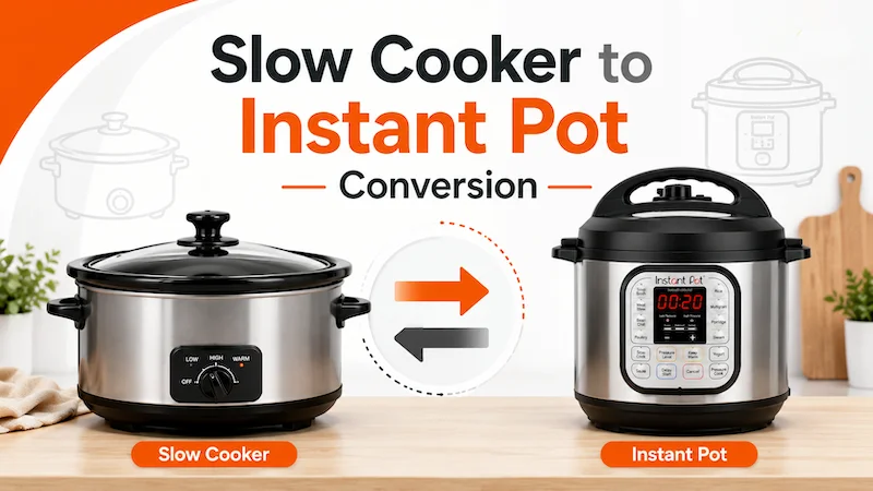 Slow cooker to instant pot conversion